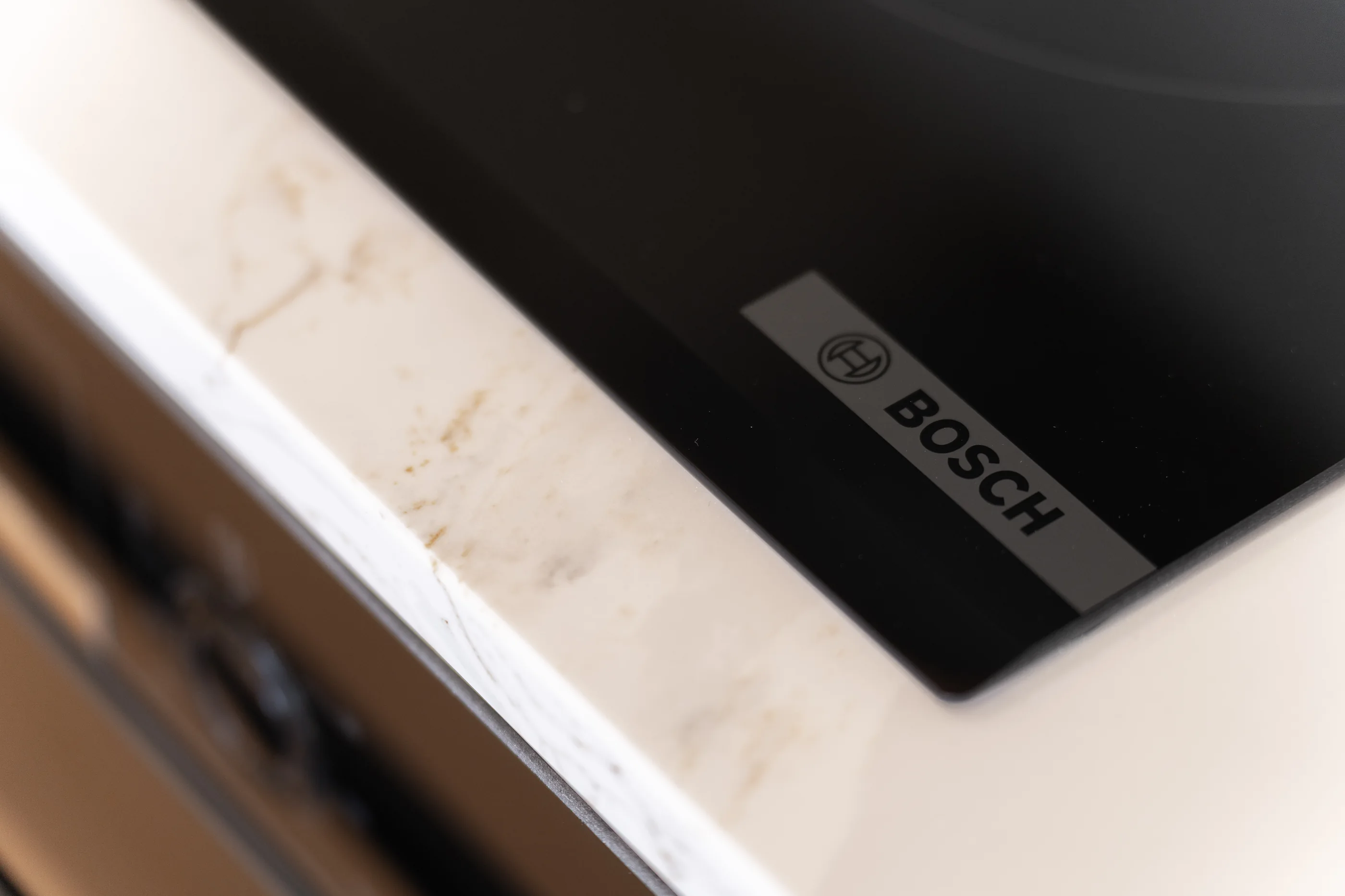 Bosch hob set into a quartz worktop